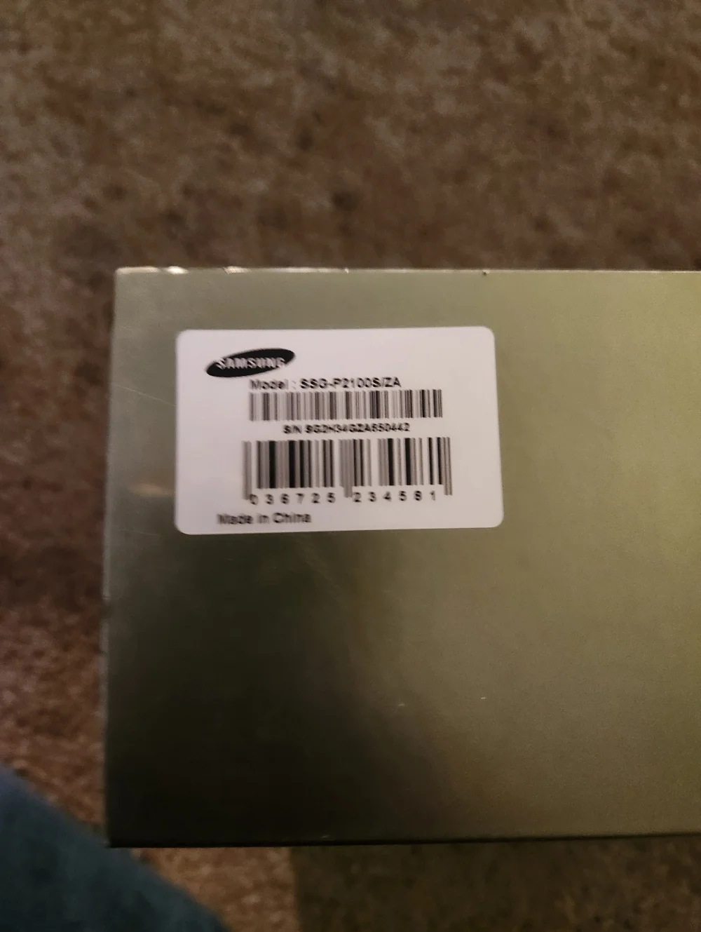 Samsung 3D Starter Kit in Green and Blue Packaging